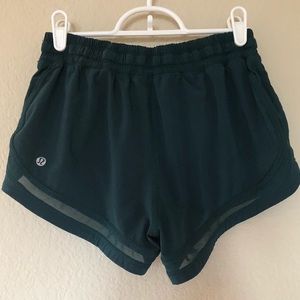 lululemon dark green shorts
